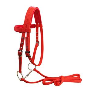 Vente en gros Collier de tête réglable Équipement d'équitation Soft Horse Tack Nylon Rope Horse Halter - Product Image 1
