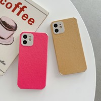 Étui en cuir coloré de luxe pour iPhone 12 13 14 15 16 17 18 Pro Max, accessoires de téléphone portable en TPU avec prix d'usine