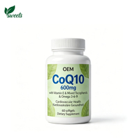 Capsules de Coenzyme Q10 Cq10, 60 unités, complément alimentaire pour le soutien immunitaire, extrait naturel, unisexe, meilleur prix