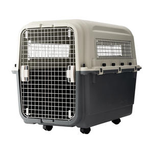 Cage de transport pour animaux de compagnie en plastique moderne amovible et portable de 48 pouces pour chat, chien, boîte de voyage, panier, cage, transport en plein air, cage à air pour animaux de compagnie - Product Image 5