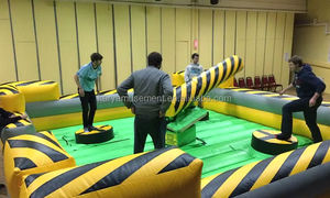 Chine Usine En Gros Toxique Meltdown Gonflable Saut Wipeout Rotation Jeu PVC Sport <span class=keywords><strong>Machine</strong></span> avec Souffleur - Product Image 2