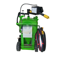 Machine de sablage à sec portable certifiée CE Jichuan avec construction en métal/bobine et contrôle PLC pour le nettoyage des surfaces métalliques