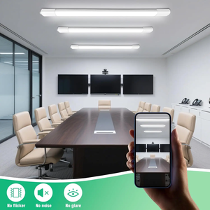 Luminaire LED Tri-proof Slim IP65 0,9m avec capteur micro-ondes 30W 5000K Lumière du jour pour entrepôt industriel - Product Image 5