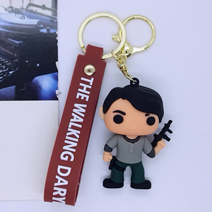 Nuovo Portachiavi Creativo Cartoon <span class=keywords><strong>Walking</strong></span> <span class=keywords><strong>Dead</strong></span>, Ciondolo per Borsa e Auto, Accessori Regalo all'Ingrosso - Product Image 5