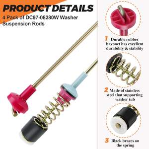 2025 yeni OEM elektrikli süspansiyon çubuk kiti Samsung çamaşır makinesi uyumlu sıcak plastik yedek <span class=keywords><strong>DR</strong></span> yıkayıcı DC97-05280W sıcak - Product Image 4