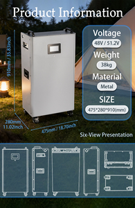 กล่องแบตเตอรี่ลิเธียม DIY แนวตั้ง EU US S2 ขนาด 15 กิโลวัตต์ชั่วโมง พร้อม JK V19 200A BMS Lifepo4 กล่องแบตเตอรี่ 48V 280Ah 314Ah ระบบพลังงานแสงอาทิตย์ - Product Image 2