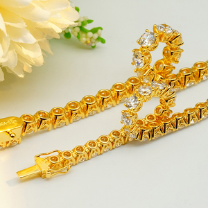 Pulsera de tenis opulenta de 15.36 ct en oro macizo de 9K/14K/18K con diamantes de laboratorio grandes engastados en pavé, ideal para una inversión de herencia. - Product Image 4