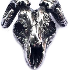 Colgante de Acero Inoxidable Satánico Baphomet con Calavera de Cabra, Listo para Enviar al por Mayor, Ideal para Fiestas - Product Image 4