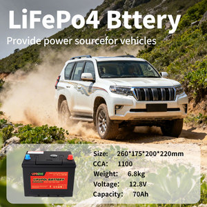 <span class=keywords><strong>Batterie</strong></span> de démarrage/arrêt de voiture Yauneidak 12,8 V 70 Ah LiFePO4 1100 CCA, stock UK, BMS Bluetooth, 4000 cycles, sans entretien - Product Image 2