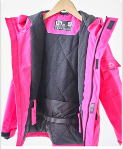 Niños invierno cálido a prueba de viento impermeable transpirable traje de esquí con capucha chaqueta + Pantalones conjunto para esquí en la nieve bolsa de deportes de invierno para niños - Product Image 6