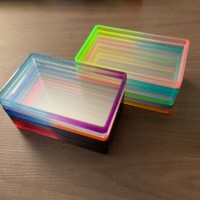 Pelindung Slab Kartu PSA untuk Kotak Hadiah Kartu Trading, Pelat Belakang Akrilik Transparan, Bingkai Bumper TPU Gradasi, 41 Warna