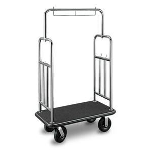 Haute Qualité En Acier Inoxydable Bellman Chariot Chariot À Bagages D'hôtel - Product Image 4
