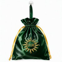 Sac à bijoux personnalisé en gros avec finition perle et cordon de serrage, impression de logo, fermeture pour emballage cadeau de boutique, fabrication OEM