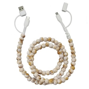 Cables <span class=keywords><strong>de</strong></span> carga al por mayor con cuentas <span class=keywords><strong>de</strong></span> piedras preciosas, cuentas <span class=keywords><strong>de</strong></span> mármol gris, cables <span class=keywords><strong>de</strong></span> teléfono con cuentas <span class=keywords><strong>de</strong></span> piedra <span class=keywords><strong>de</strong></span> jade brillante para cargador - Product Image 6