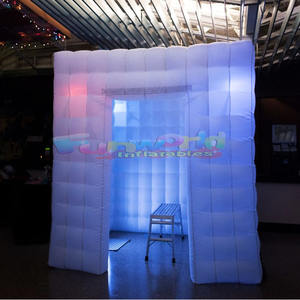 舞台空气立方体巨型小屋广告户外房子充气帐篷大型活动照片亭 - Product Image 1