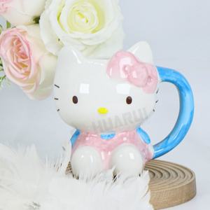 Tazza <span class=keywords><strong>da</strong></span> <span class=keywords><strong>Caffè</strong></span> in Ceramica per Bambini a Forma di Gatto 3D, Regalo Promozionale, Simpatica Tazza per Latte e Colazione in Porcellana - Product Image 2