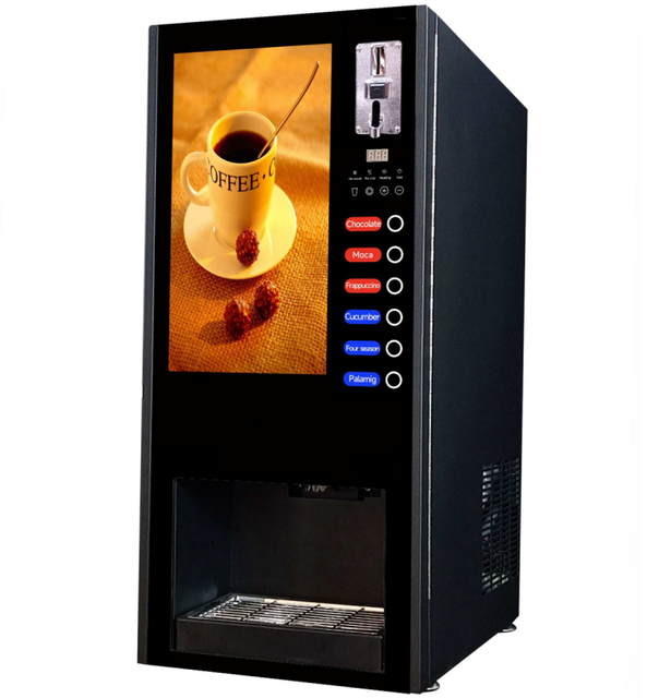 Commercial Use Smart Automatic Stainless Steel 304 Commercial Use Economical Instant Vending Coffee Maker Machine