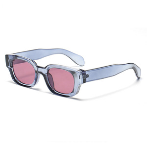 Occhiali da <span class=keywords><strong>Sole</strong></span> di Lusso Personalizzati 2026, Montatura Quadrata Piccola Retrò, Occhiali da <span class=keywords><strong>Sole</strong></span> alla Moda per Donne e Uomini - Product Image 4