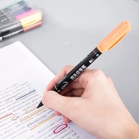 Deli S571 Stylo marqueur 12 couleurs à double extrémité, adapté à la prise de notes et au dessin artistique.
