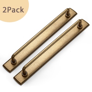 Lot de 2 poignées de meuble vintage de 5 pouces (entre centres) en alliage de zinc, poignée de tiroir rétro avec plaque de fixation pour placard, maison, cuisine, décoration - Product Image 5