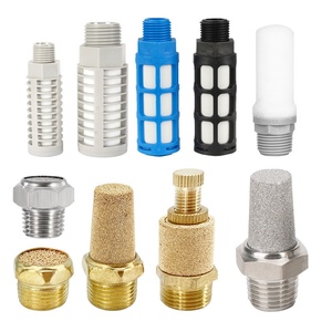 Silenciador Neumático BSLM, Componente Neumático de Acero Inoxidable, Conector de Escape con Rosca Externa, Válvula Solenoide - Product Image 6
