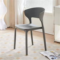 Chaise de salle à manger empilable moderne en polypropylène - Imperméable, écologique, durable, utilisation en extérieur, hôtel et restaurant