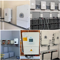 Kit Solaire Complet deye 5kW 6kW 8kW, Système Solaire Hybride avec Onduleur et Panneaux Solaires MPPT, Batteries Lithium-Ion pour Usage Domestique