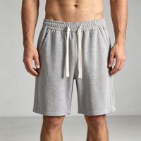 Shorts de bain mi-longs pour homme avec logo personnalisé, taille élastique, tissu respirant à séchage rapide pour la plage, l'entraînement et les tenues décontractées quotidiennes