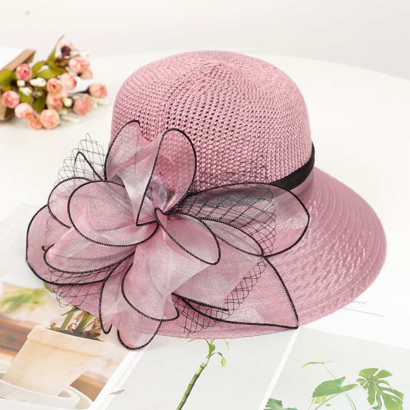 Topi Wanita Santai Pantai, Topi Matahari Elegan Bertepi Lebar, Topi Bucket  Bunga Sutra, Topi Kasual Wanita, Fedora Wanita| Alibaba.com