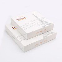 Caja de Pizza Personalizada YIYANG, Papel Corrugado Marrón con Relieve y Laminado Mate, Caja de Exhibición de Alimentos Reciclada