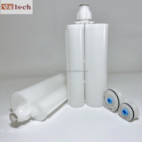 Bouteille vide de 400 ml en PP PBT 2K, type C, pour colle époxy plastique double AB, cartouche à deux composants