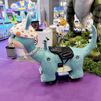 Juegos Mecánicos de Dinosaurios que Funcionan con Monedas para Niños en Centros Comerciales, con Batería