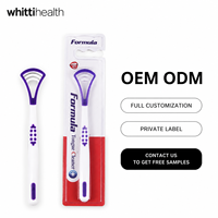 Nettoyeur de langue double face en silicone et plastique durable pour l'hygiène bucco-dentaire, le nettoyage des dents et le soulagement de la mauvaise haleine