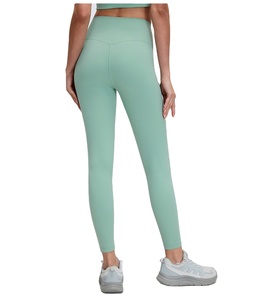 Pantalons de yoga pour femmes avec logo personnalisé, design classique et simple, vêtements de sport, taille haute, effet push-up, leggings de sport pour la salle de sport - Product Image 4
