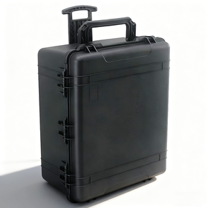 Hộp đựng đồ nghề bằng nhựa cứng, có bánh xe, tay cầm thu vào, đa năng, kiểu hộp lập phương, giá xuất xưởng - Product Image 1