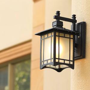 Nueva Lámpara de Pared <span class=keywords><strong>Exterior</strong></span> China, Aplique de Metal y Vidrio, Impermeable IP65, para Villa, Jardín, Puerta, Farol Arquitectónico Moderno Zen de Fábrica - Product Image 4