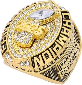Guancrown Classic Anniversary Fantasy Football Championship Ring Premio Trofeo Ganador deportivo FFL Champion Aleación natural - Product Image 3