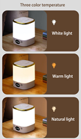 Lampe de chevet LED moderne à commande tactile, 3 températures de couleur, protection oculaire, pour chambre à coucher (vente en gros)