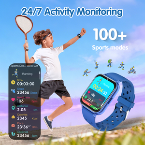 Montre connectée pour enfants avec moniteur de fréquence cardiaque pour le sport, appel vocal IA, bracelet intelligent, suivi de la forme physique, montre connectée étanche pour enfants - Product Image 2