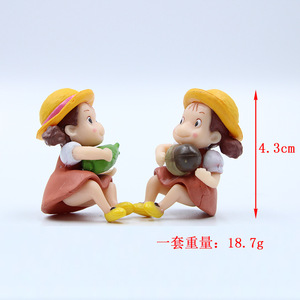 Figura de Acción Miniatura de PVC de Totoro de Studio Ghibli, Película Japonesa, Linda Chica, Juguetes, Muñecas Miniatura de <span class=keywords><strong>Hayao</strong></span> <span class=keywords><strong>Miyazaki</strong></span>, Decoración de Jardín - Product Image 2