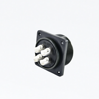 Connecteur d'aviation à 4 cœurs étanche IP67 en cuivre MS3106E-32-17P pour utilisation aérospatiale, 3000V 80A nominal
