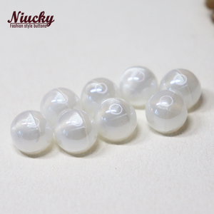 New UV ngọc trai nút Series 10 mét UV mạ mèo của mắt màu trắng bù đắp lỗ hạt nút trắng bóng nút cho may - Product Image 6