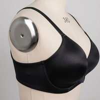 Soutien-gorge à armatures en satin grande taille pour femme, couvrant entièrement la poitrine, respirant, fin, sans couture, bretelles convertibles, soutien quotidien, lissant, ODM