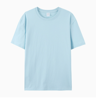 Groothandel Custom Logo Effen T-Shirt 100% Katoen Unisex Oversized T-Shirt Kind Man Vrouw T-shirt