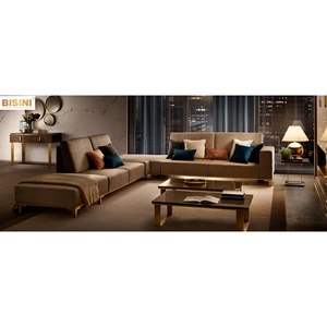 Soggiorno italiano di lusso <span class=keywords><strong>divano</strong></span> <span class=keywords><strong>con</strong></span> cornice dorata Villa moderna soggiorno imbottito <span class=keywords><strong>divano</strong></span> componibile per il tempo libero - Product Image 1