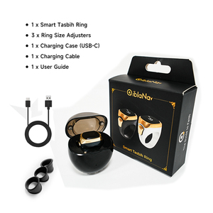 Unisex thông minh zikr Vòng kỹ thuật số truy cập rung nhắc nhở với đồng hồ báo thức ngón tay truy cập cho người Hồi giáo nhựa trường hợp unisex azan - Product Image 3