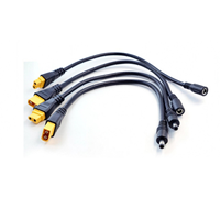 Câble adaptateur Doingwin DC5521 12AWG en cuivre pur DC5521 mâle vers XT60 femelle à courant élevé pour alimentation de batterie Lipo de drone RC FPV