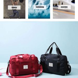 Sac de sport de voyage à grande capacité avec logo personnalisé, nouveau design, vente chaude, sac de sport portable pour femmes avec compartiment à chaussures - Product Image 2