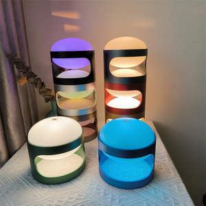 <span class=keywords><strong>Lampada</strong></span> <span class=keywords><strong>a</strong></span> Sfera Impilabile con 9 Colori Cangianti, Ricaricabile USB, Moderna <span class=keywords><strong>Lampada</strong></span> da Tavolo LED per Camera da Letto, Soggiorno, Arredamento Casa - Product Image 1