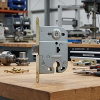 Corps de serrure à mortaise de porte d'entrée en acier inoxydable de style russe avec ingénierie de précision